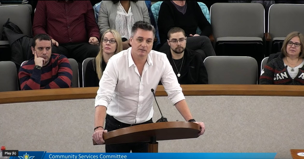 Adam Cooper representing Cambridge at Regional Council Meeting