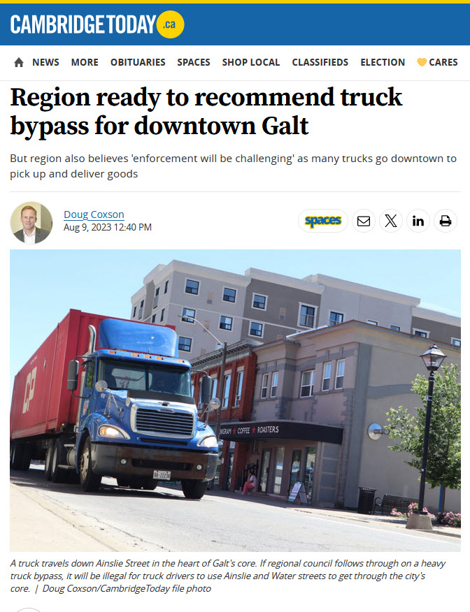 Motion for truck bypass