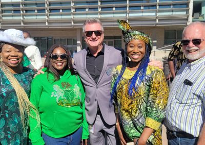 Celebrating with some hilariously fun members of our Nigerian community!