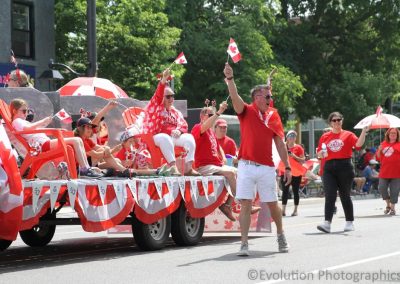 Cllr. Adam Cooper in Canada Day parade.